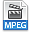 Mpeg, Extension, File SteelBlue icon