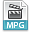 Extension, mpg, File DarkGray icon