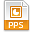 File, Pps, Extension Chocolate icon