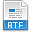 File, Rtf, Extension Icon