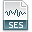 File, ses, Extension DarkSlateGray icon