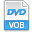 Vob, File, Extension CornflowerBlue icon