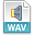 File, Extension, Wav DarkGray icon