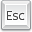 Key, Escape Gainsboro icon