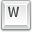 w, Key WhiteSmoke icon