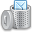 mail, Trash DarkGray icon