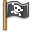 flag, pirate DarkSlateGray icon
