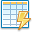 lightning, table LightCyan icon