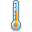 temperature Black icon