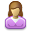 Female, user Black icon
