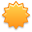 weather, sun Goldenrod icon