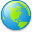 world DodgerBlue icon