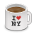 ilny, i love new york, Coffee Gainsboro icon