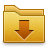download, Folder, Arrow, Downloads, Down Goldenrod icon