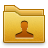 Folder, user Goldenrod icon