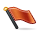 slanted, flag Firebrick icon