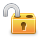 open, Lock SandyBrown icon