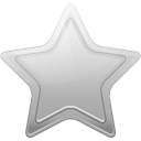 Favorite, silver, star, bookmark Black icon