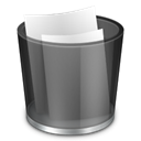 Full, recycle, Bin Black icon