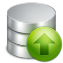 upload, Database Black icon