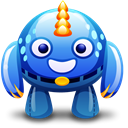 Blue, monster Icon