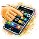 touch, Iphone Khaki icon