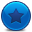 Blue, rating, star Icon