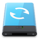 Blue, sync, w MediumTurquoise icon