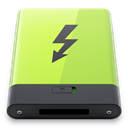 green, thunderbolt Khaki icon