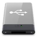 w, grey, Usb DarkGray icon