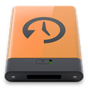 time, B, machine, Orange Icon