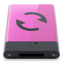 pink, B, sync Orchid icon