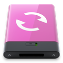 sync, w, pink Orchid icon