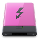 B, thunderbolt, pink Orchid icon