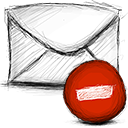 delete, Email Firebrick icon