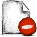 delete, File Firebrick icon