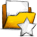 unstarred, Folder Gold icon