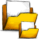 Folders Gold icon