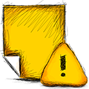 Note, Error Gold icon