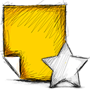 unstarred, Note Gold icon