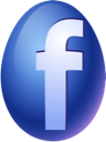 easter, Facebook, egg DarkSlateBlue icon