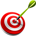 dart, Target, bullseye Black icon