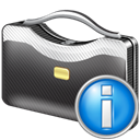 Briefcase, Info DarkSlateGray icon