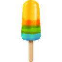 Colorful, popsicle Gold icon