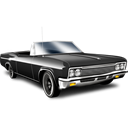 Car, Cabriolet Black icon