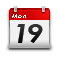 Mobile, Calendar WhiteSmoke icon