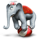 elephant Black icon