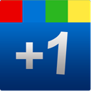 plus, Blue, One, square, +1, google MidnightBlue icon