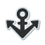 Anchor, sticker Icon