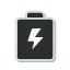 sticker, Battery DarkSlateGray icon